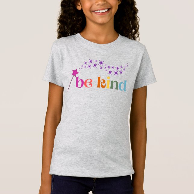 Be Kind Fairy Dust Girls Tee (Front)