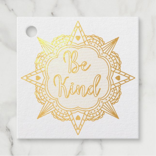 Be Kind Favour Tags (Front)