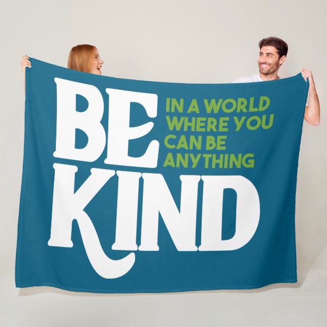 Be Kind Fleece Blanket (In Situ)