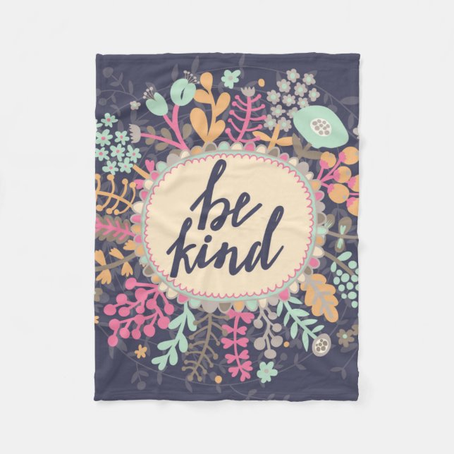 Be Kind Fleece Blanket (Front)