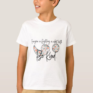 Be Kind Floral Semi Colon Suicide Awareness Suppor T-Shirt