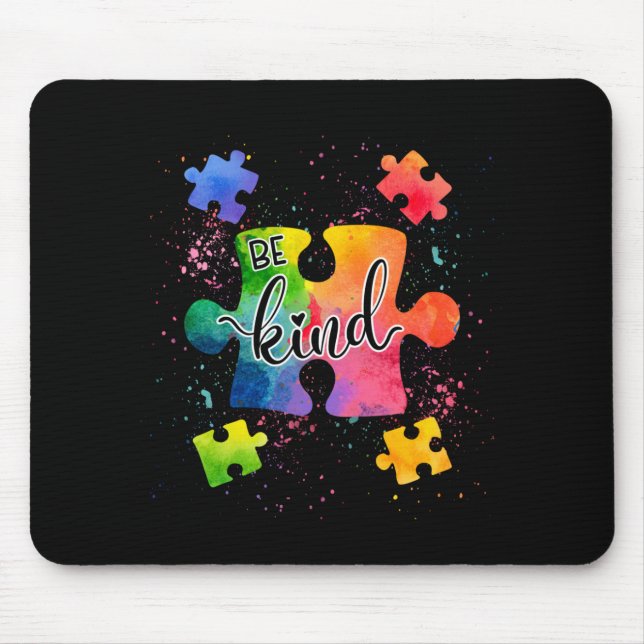Be kind for a good life colour design mouse pad (Front)