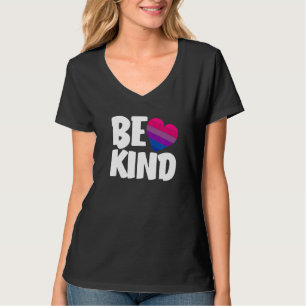 Be Kind Funny Bi Pride Flag Bisexual Premium T-Shirt