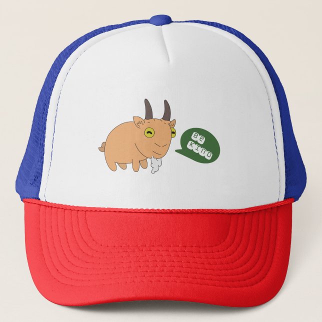Be kind Goat Trucker Hat (Front)