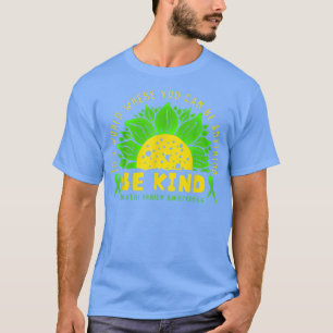 Be Kind Green Ribbon Sunflower Mental Health Aware T-Shirt