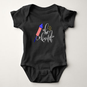 Be Kind Happy 4Th Of July Independence Day USA Baby Bodysuit