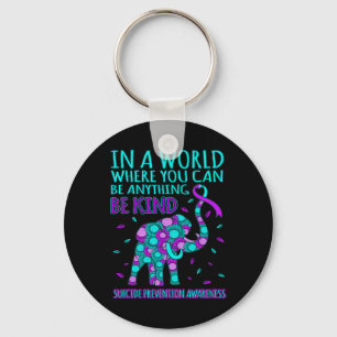 Be Kind Happy Suicide Prevention Awareness Support Key Ring