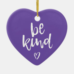 Be Kind Heart Ceramic Tree Decoration