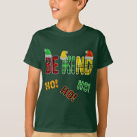 BE KIND HO HO HO FUNNY CHRISTMAS PLAID QUOTE