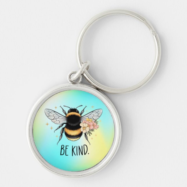 Be Kind Honey Bee Clipart-57650 Key Ring (Front)