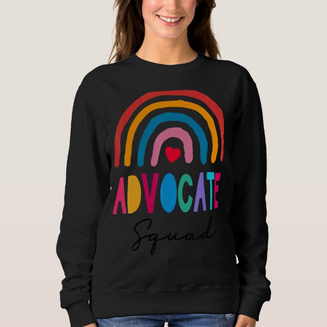 Be Kind Include Autism Advocate Squad Sped Teacher Sweatshirt (Front)
