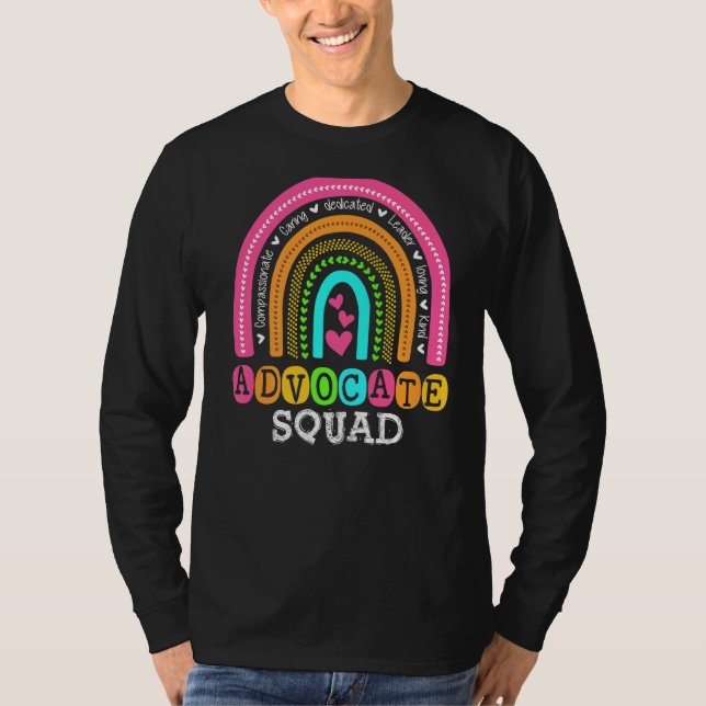 Be Kind Include Autism Advocate Squad Sped Teacher T-Shirt (Front)