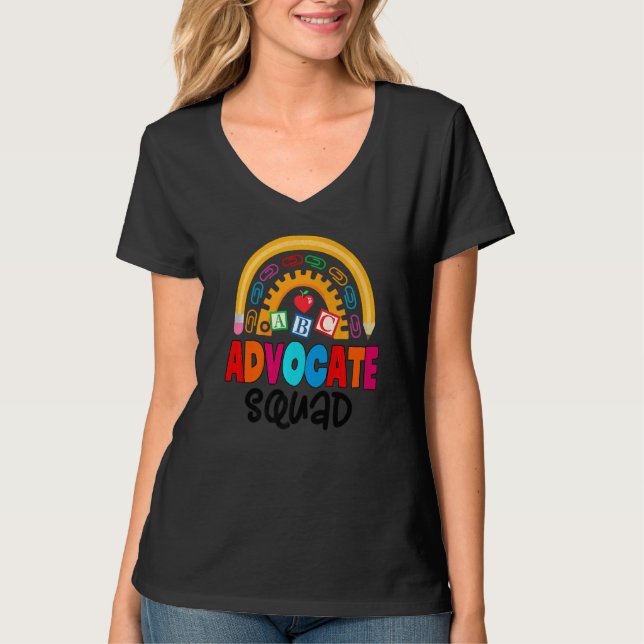 Be Kind Include Autism Advocate Squad Sped Teacher T-Shirt (Front)