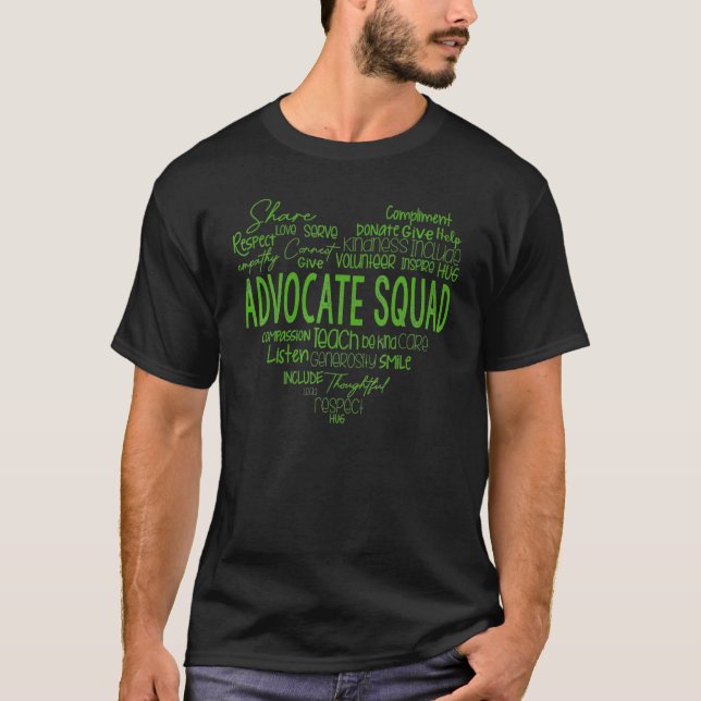 Be Kind Include Autism Advocate Squad Sped Teacher T-Shirt (Front)