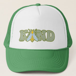 BE KIND inspirational motivational bee             Trucker Hat