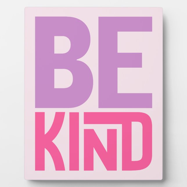 Be Kind Inspirational Quote Plaque (Front)