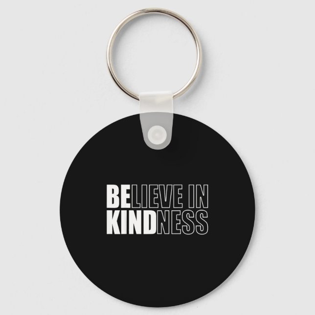 Be Kind Insrational Kindness Motivational Quote Si Key Ring (Front)