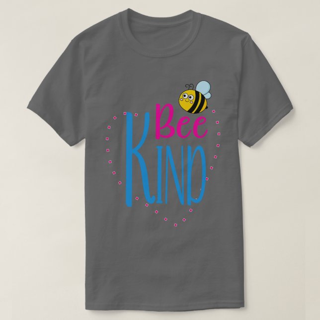 Be Kind Kids Cute Bee T-Shirt (Design Front)