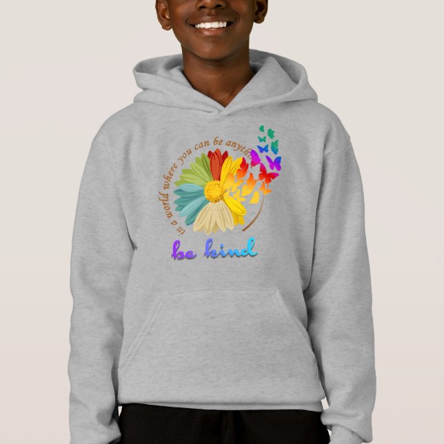 Be Kind | Kids Pullover Hoodie (Front)