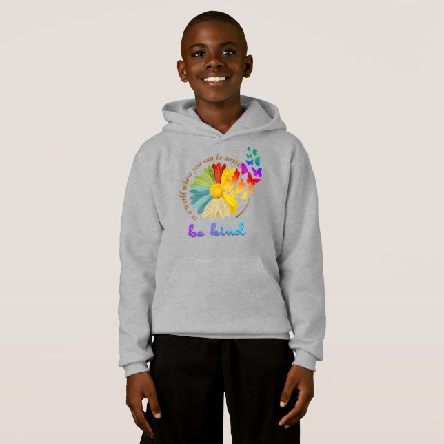 Be Kind | Kids Pullover Hoodie (Front Full)