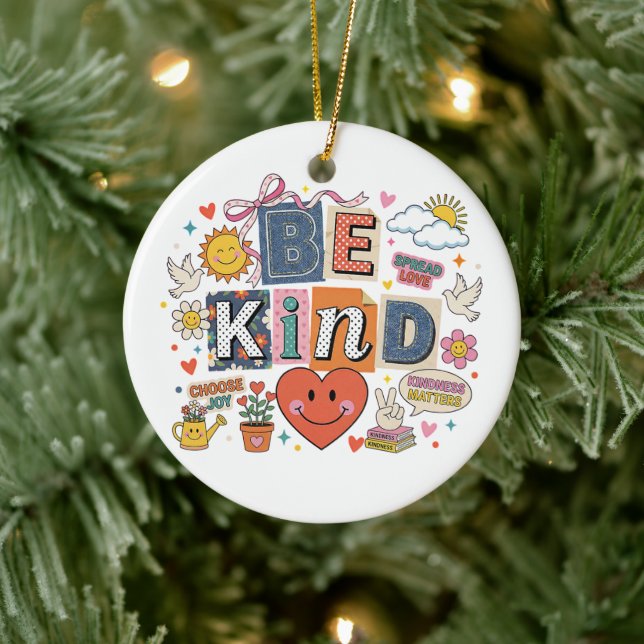 Be Kind - Kindness Matters Ceramic Tree Decoration (Tree)