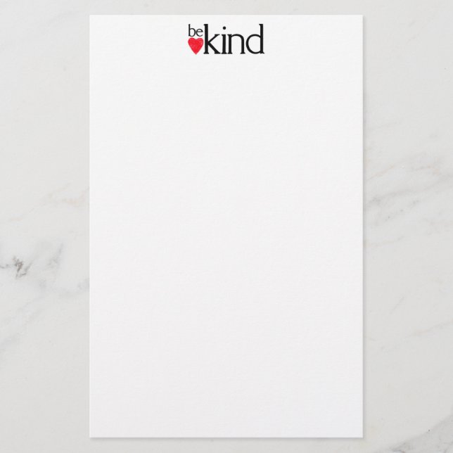 Be kind - Kindness matters Stationery (Front)