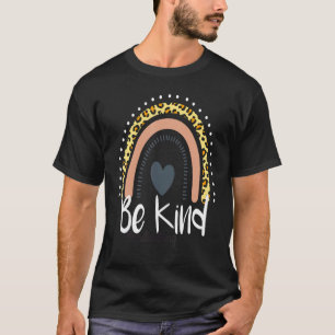 Be Kind Leopard Anti Bullying Awareness Unity Day  T-Shirt