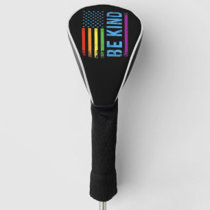 Be Kind Lgbt Lgbtq Gay Pride Rainbow Golf Head Cover