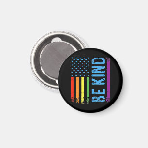 Be Kind Lgbt Lgbtq Gay Pride Rainbow Magnet