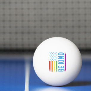 Be Kind Lgbt Lgbtq Gay Pride Rainbow Ping Pong Ball