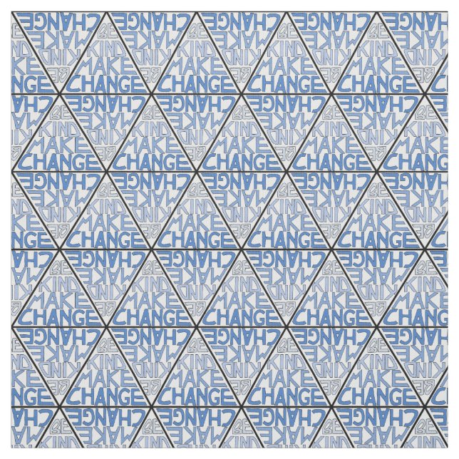Be Kind Make Change - Nonviolence Activism Fabric (Swatch)