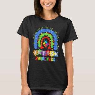 Be Kind Men Women Rainbow Inspirational Autism Awa T-Shirt