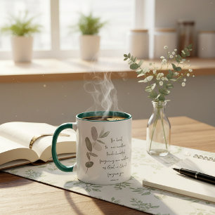 Be kind minimalist botanical mug
