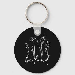Be kind minimalist love kindness positive  key ring