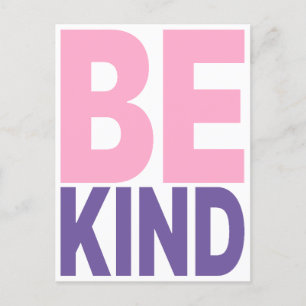 Be Kind Motivational Quote Postcard