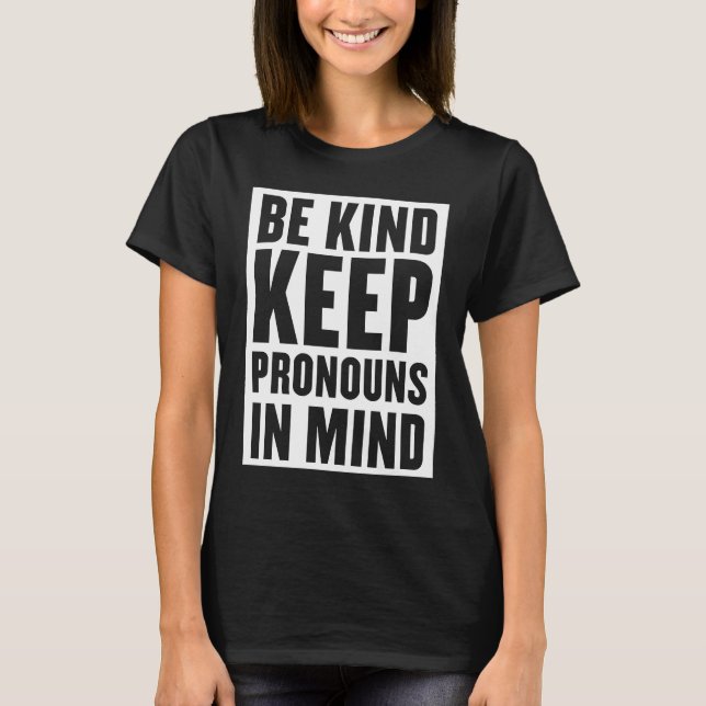 Be Kind NonBinary Pride Enby Genderqueer Non Binar T-Shirt (Front)