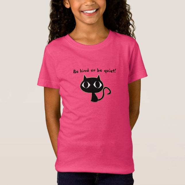 Be kind or be quiet kid's tee (Front)