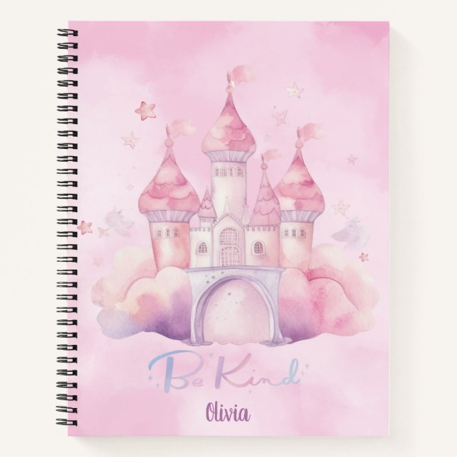 Be Kind Palace on the Pink Cloud customisable Notebook (Front)