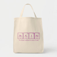 Be KINd periodic table elements chemistry pink