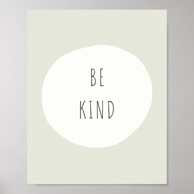 be kind. Poster & Prints (Front)