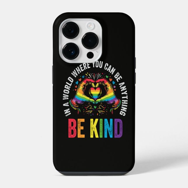 Be Kind Pride LGBT Month iPhone Case (Back)