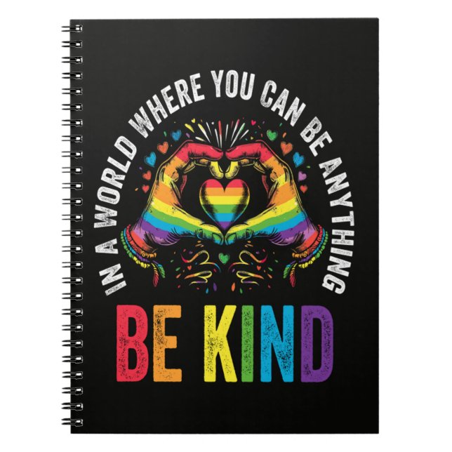 Be Kind Pride LGBT Month Notebook (Front)
