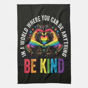 Be Kind Pride LGBT Month Tea Towel