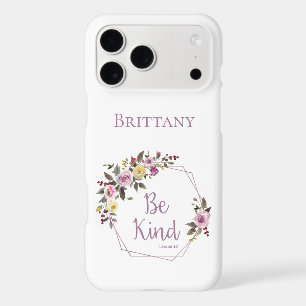 Be Kind Purple Yellow Floral Watercolor