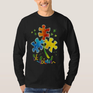 Be Kind Puzzle Piece Autism Awareness Autism Mum D T-Shirt