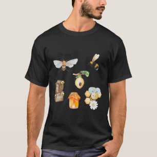 Be Kind Quote And Cute Bee Lover Gift Pack Sticker T-Shirt