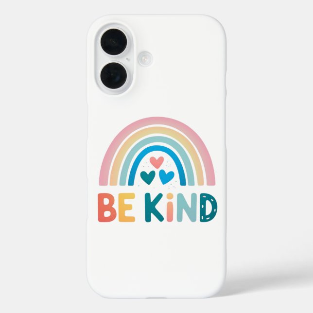 Be Kind Rainbow Case-Mate iPhone Case (Back)