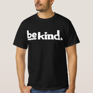 Be kind rainbow coloured graphic slogan T-Shirt
