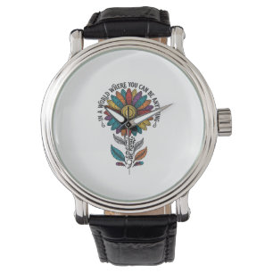 Be Kind Rainbow Flower Vintage Engraving Shirt_1 Watch