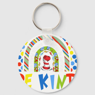 be kind rainbow grinc key ring